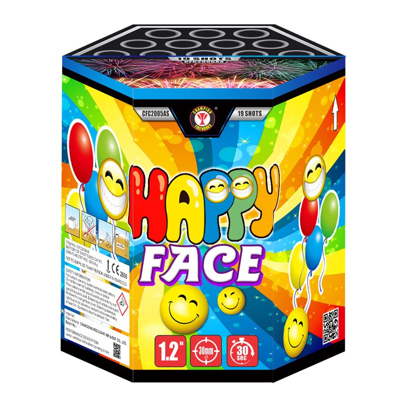 Glückliches Gesicht 19 Schüsse