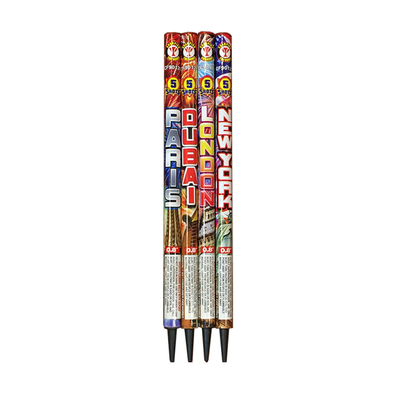 0.8 Inch 5 Shots Roman Candle With Base