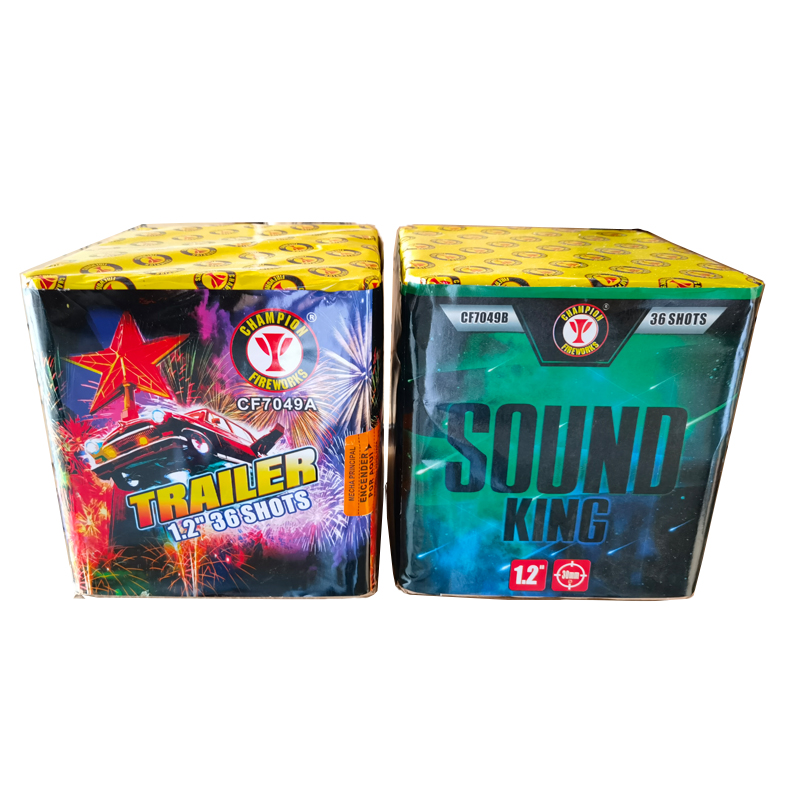 Fuegos artificiales de pastel de 1.2 pulgadas y 36 tiros