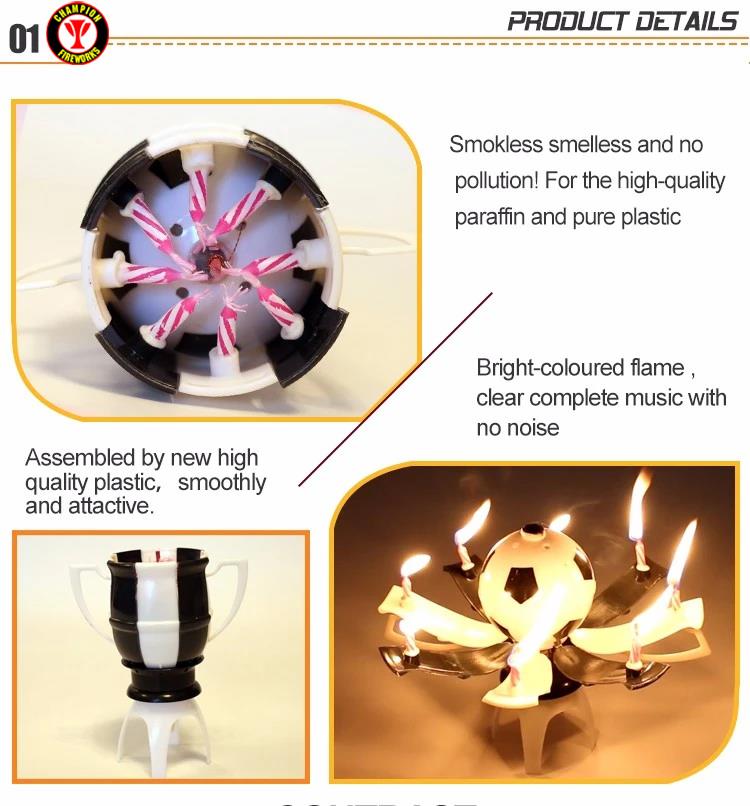 GEBURTSTAGSFEIER FUSSBALL MUSIKALISCHE KERZE